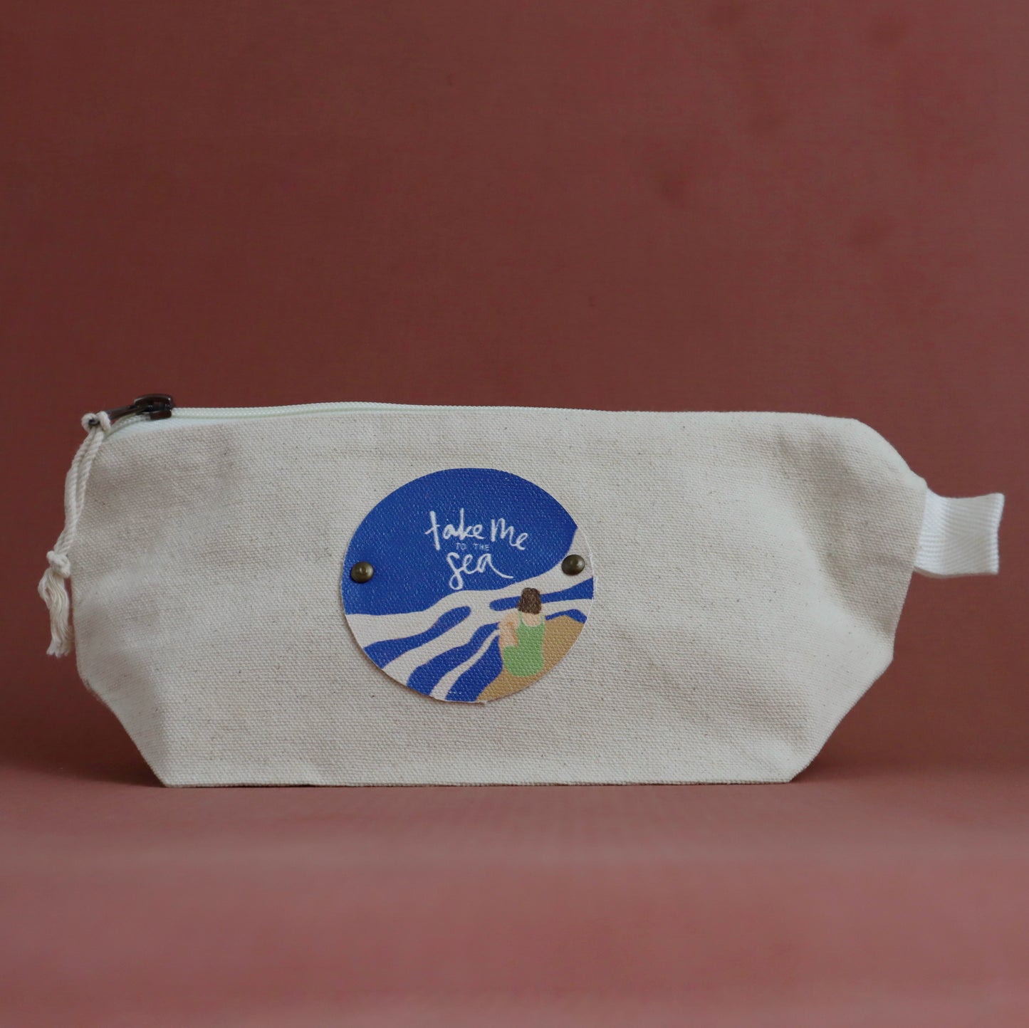 To the sea | Handcrafted Travel Pouch