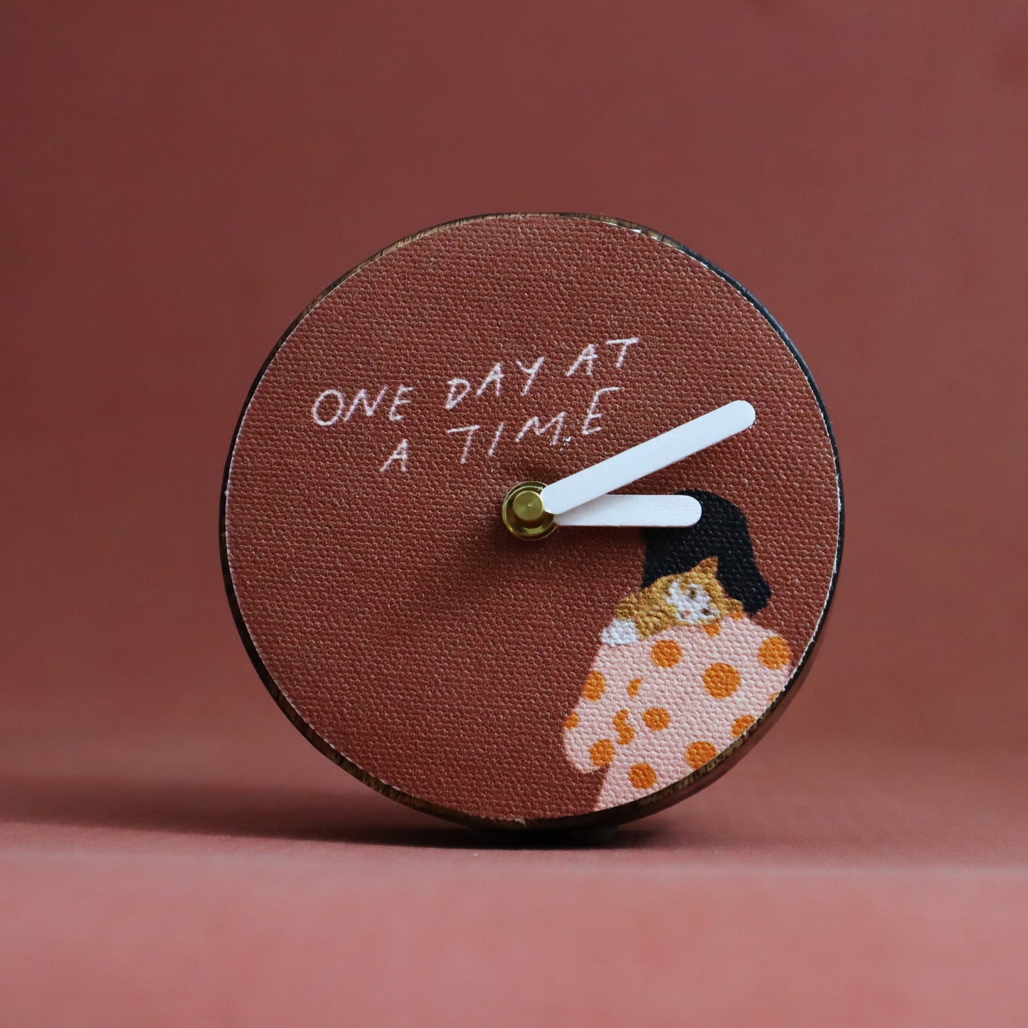 One Day At A Time | Handcrafted Desk Clock