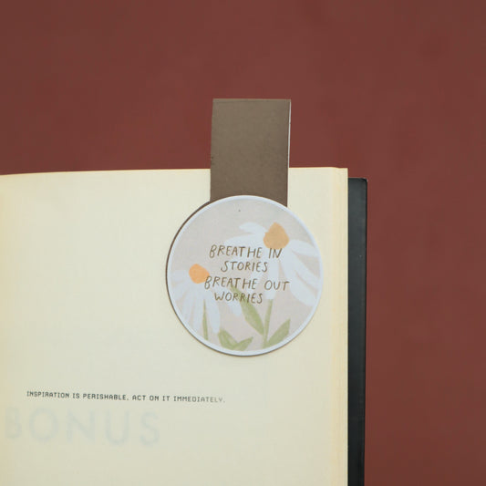 Breathe In Stories  | Magnetic Bookmark