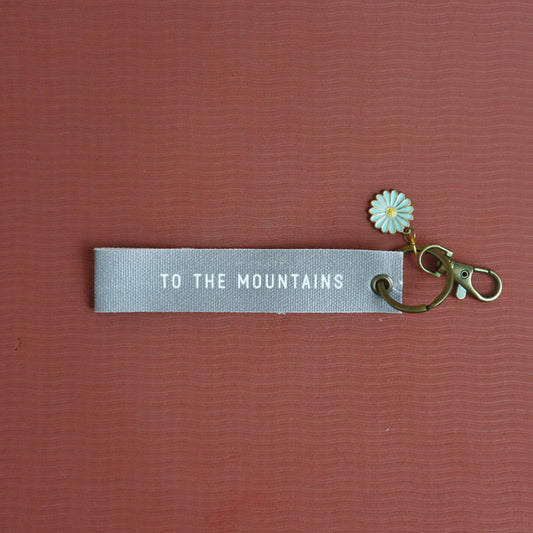 To The Mountains  |  Wristlet Keychain