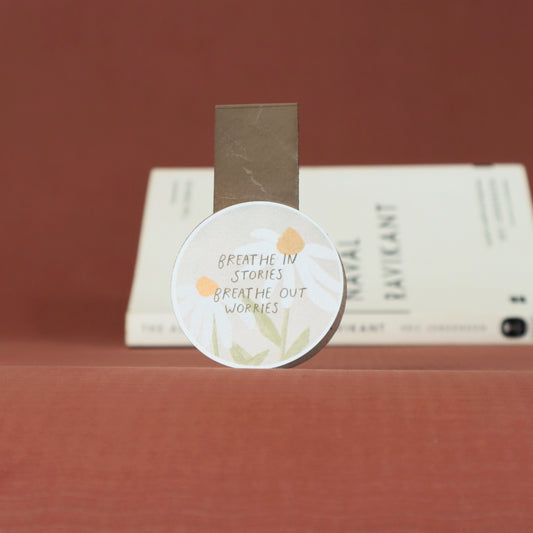 Breathe In Stories  | Magnetic Bookmark