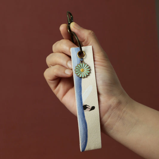 Waves  |  Wristlet Keychain