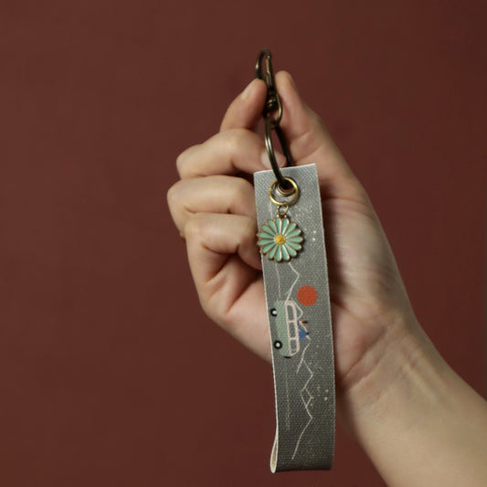 To The Mountains  |  Wristlet Keychain